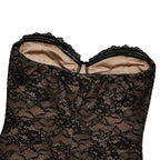 Midnight Veil Lace Two-Piece Gown