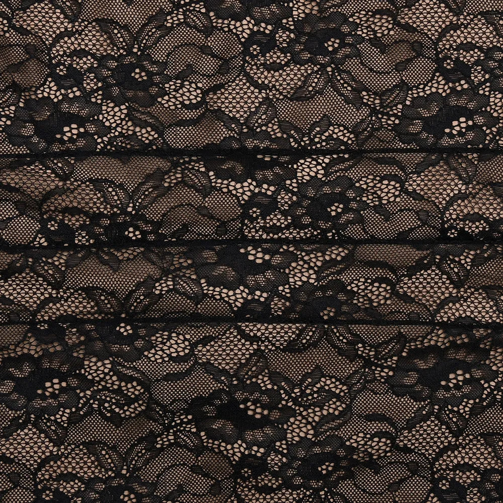Midnight Veil Lace Two-Piece Gown
