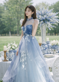 Blue Garden Whisper Gown