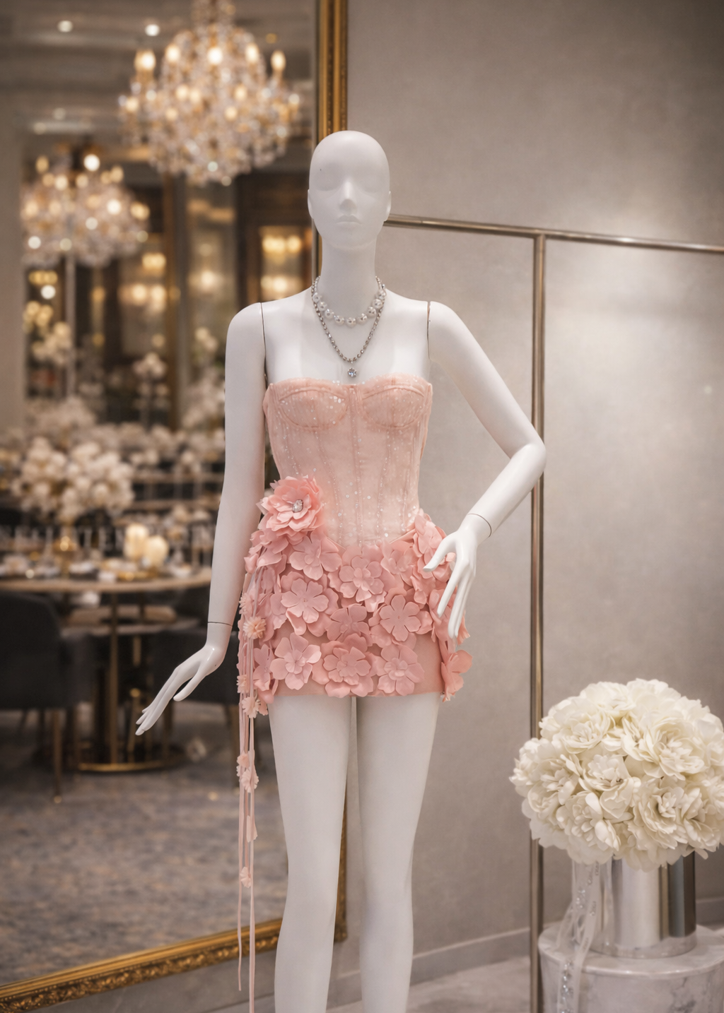 Giselle Strapless Sequin Mini Dress