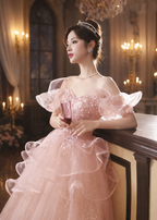 Princess Rosette Evening Gown