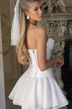 White Swan Veil Mini Dress