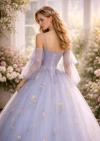 Periwinkle Princess Bloom Gown