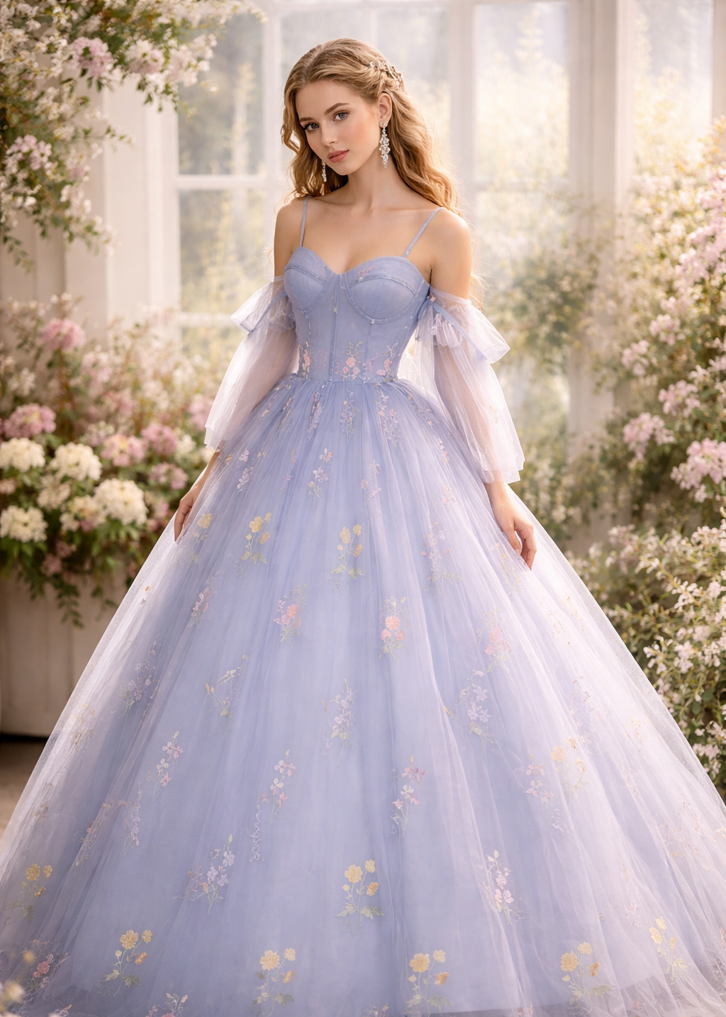 Periwinkle Princess Bloom Gown
