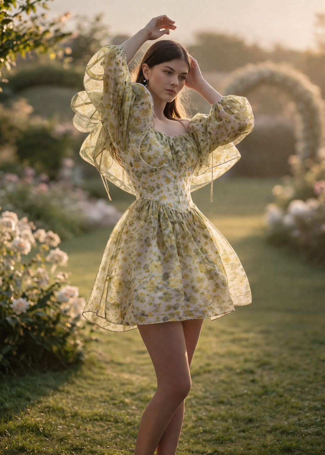Spring Meadow Ruffle Dress