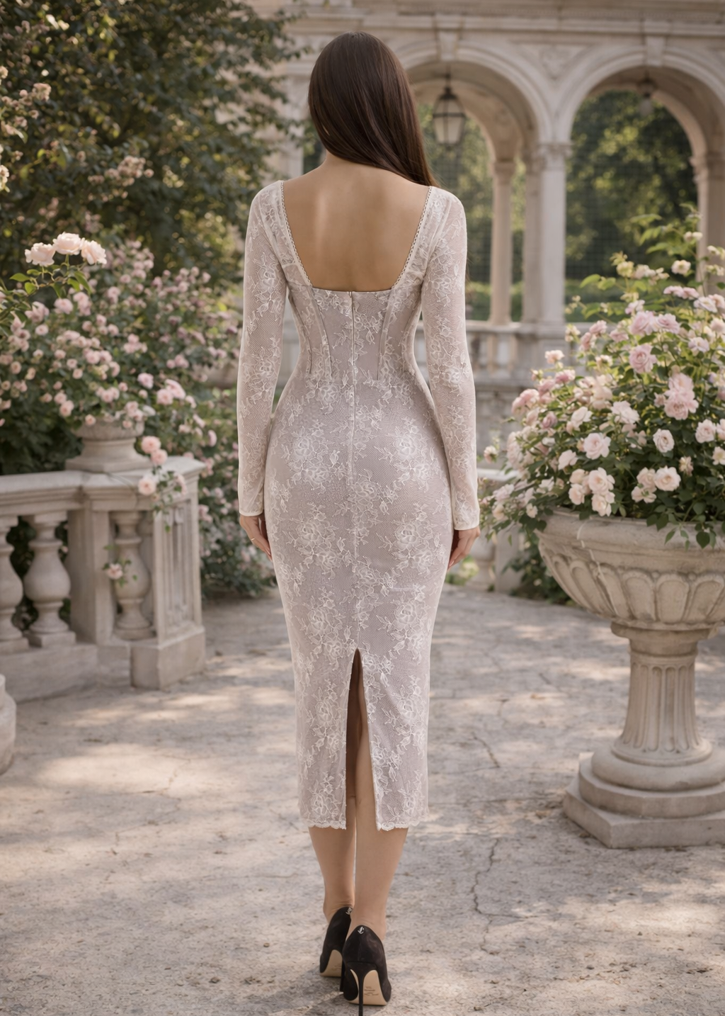 Lace Reverie Midi Dress