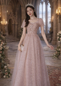 Pink Champagne Princess Gown