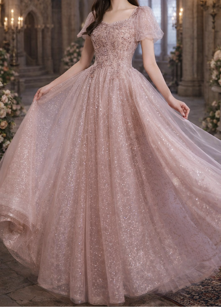 Pink Champagne Princess Gown