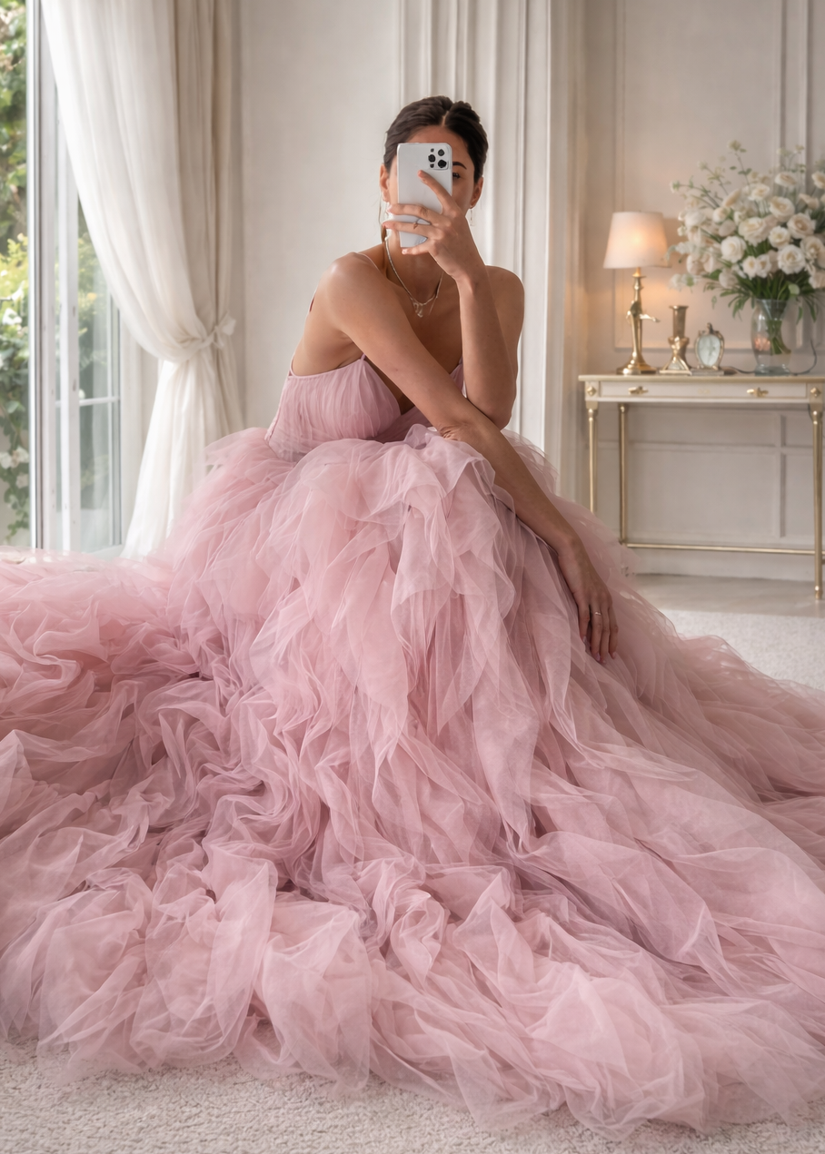 Blush Reverie Ball Gown