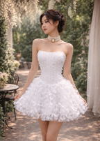 Butterfly Lace-Up Corset Dress