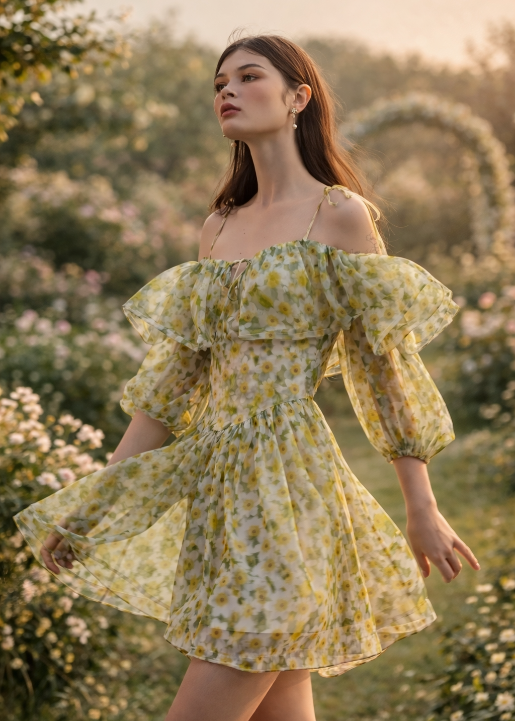 Spring Meadow Ruffle Dress