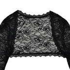 Midnight Veil Lace Two-Piece Gown